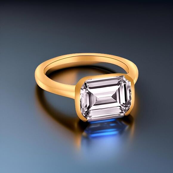 Natural Aquamarine Ring 6.5 14k Yellow Gold 2.94 TCW Certified $2,190 221346 - Picture 11 of 12